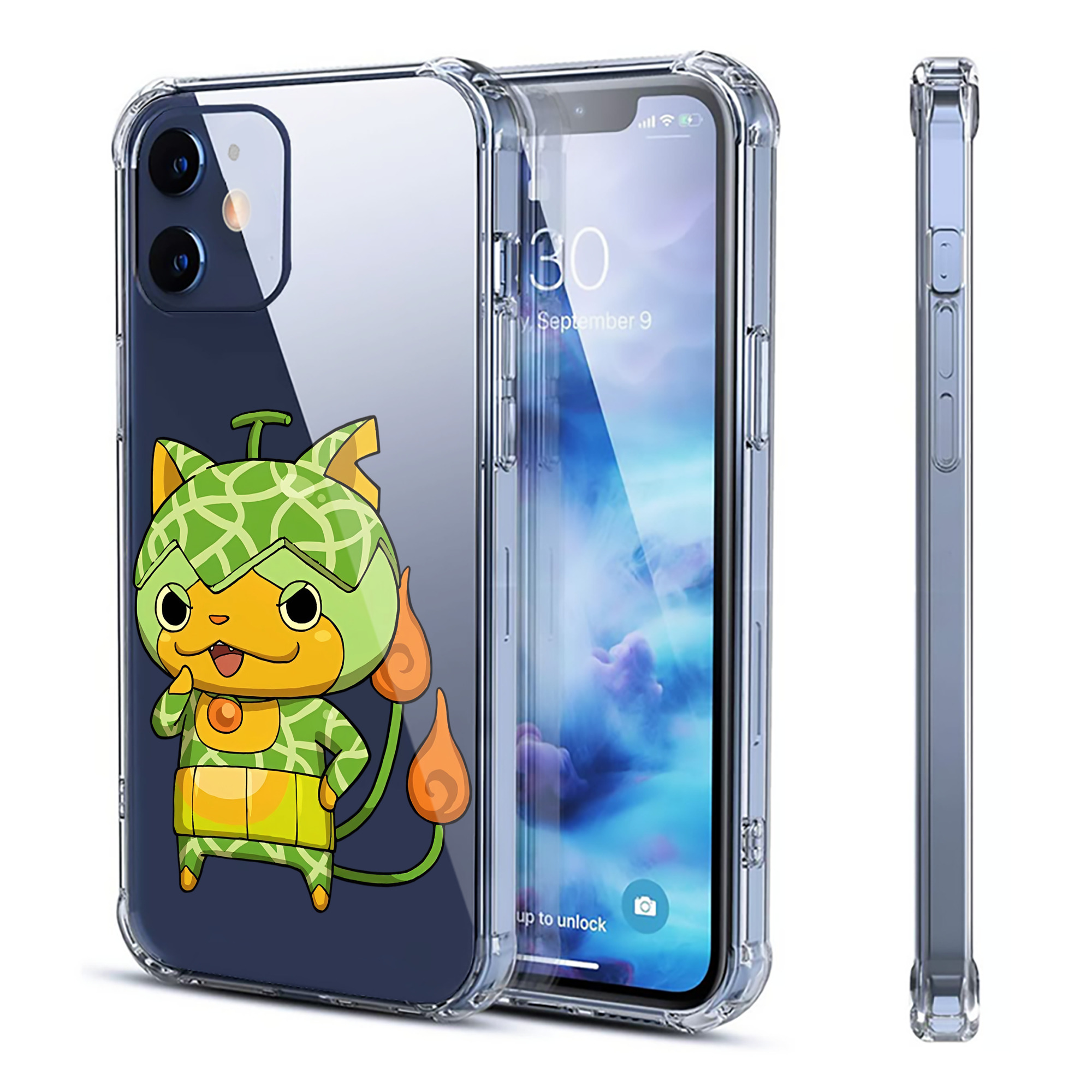 （画像用） 妖怪ウォッチ Yo-kai Watch 【iPhone 12シリーズ対応】透明スマホケース（クリアソフトケース）